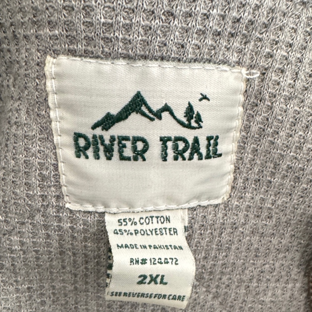 RIVER TRAIL NWT SZ 2XL Green&Black Checkered Men's Jacket Zip Closure 2 pockets - Picture 7 of 9